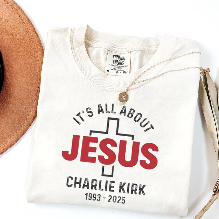 Christian Comfort Color, It's All About Jesus Comfort Color, Christian Jesus Gift